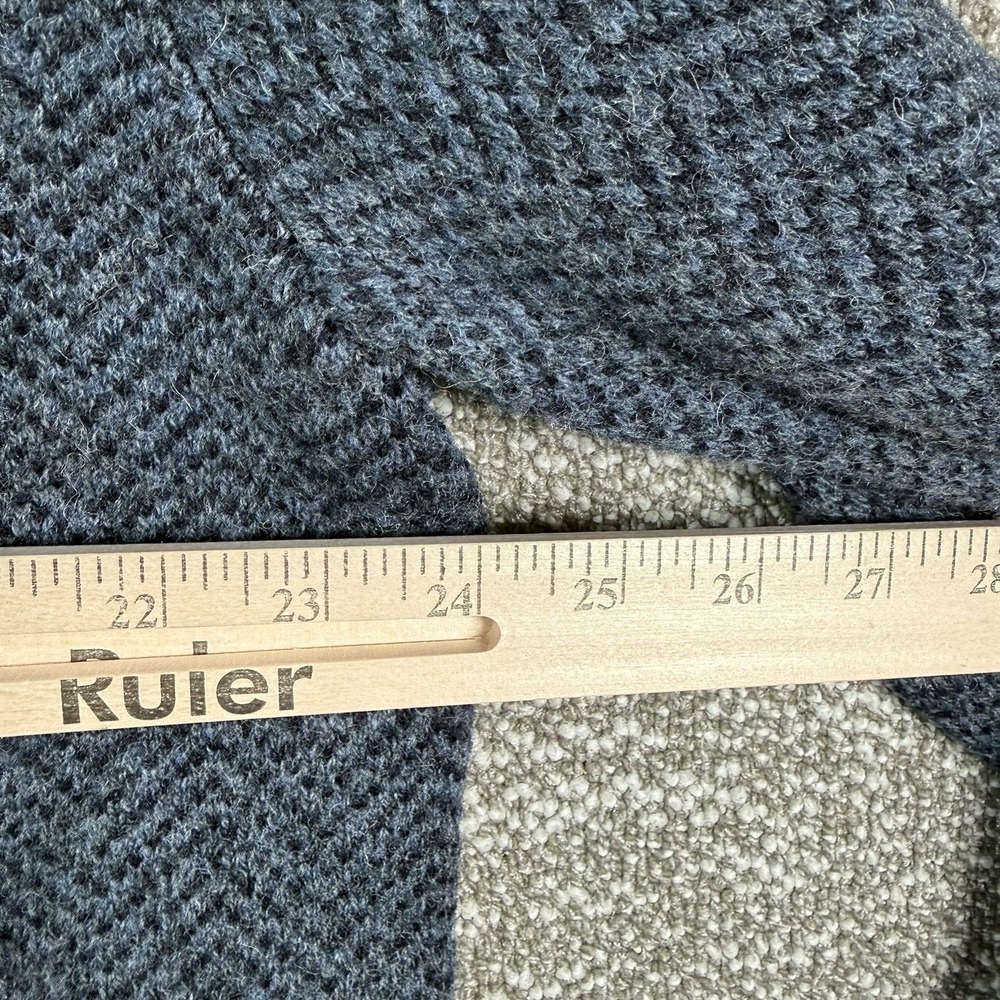Pendleton 100% Shetland Wool 1/4 Zip Sweater Men XL Navy Washable Pullover Tweed - Picture 5 of 8